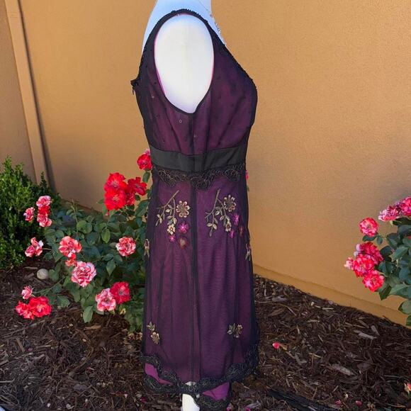 Whimsigoth fairy 90s adrianna papell beaded dress - Picture 4 of 6